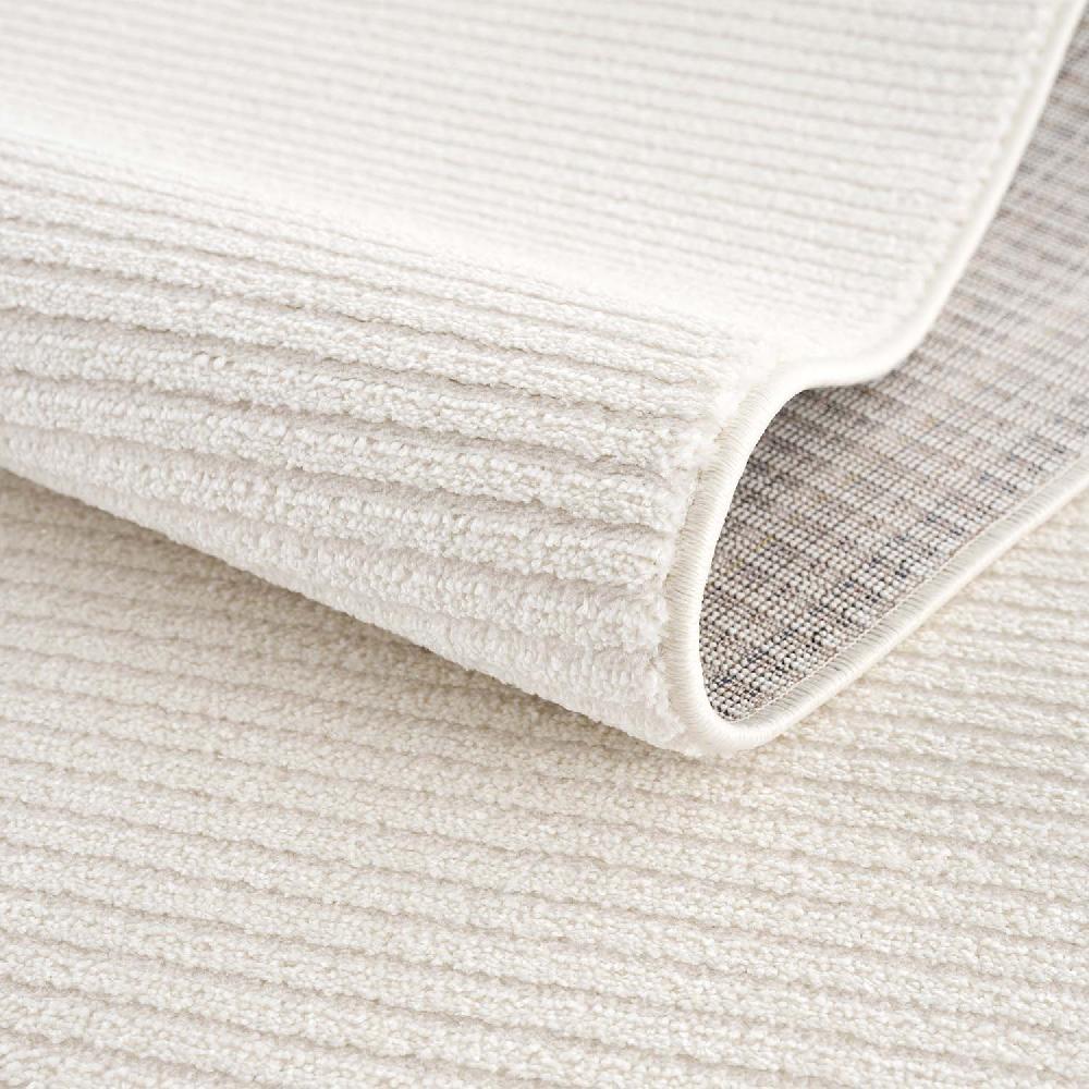Deco Tapis Tapis Rond Uni à Motifs Lignes En Relief