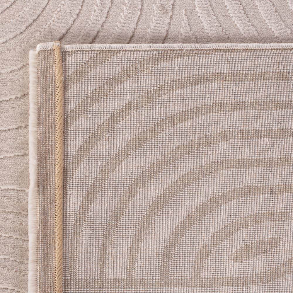 Deco Tapis Tapis Salon Beige Laineux à Motif En Relief