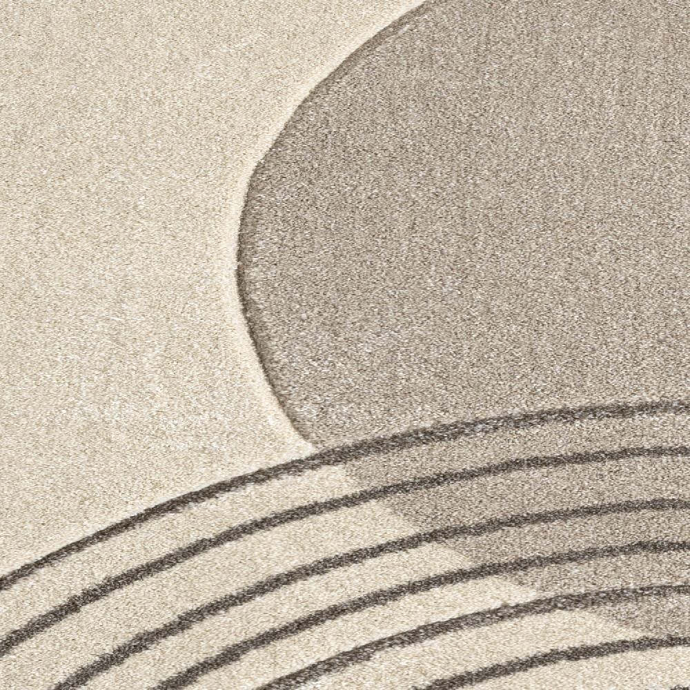 Deco Tapis Tapis Salon & Chambre Bohème Abstrait Beige Et Crème