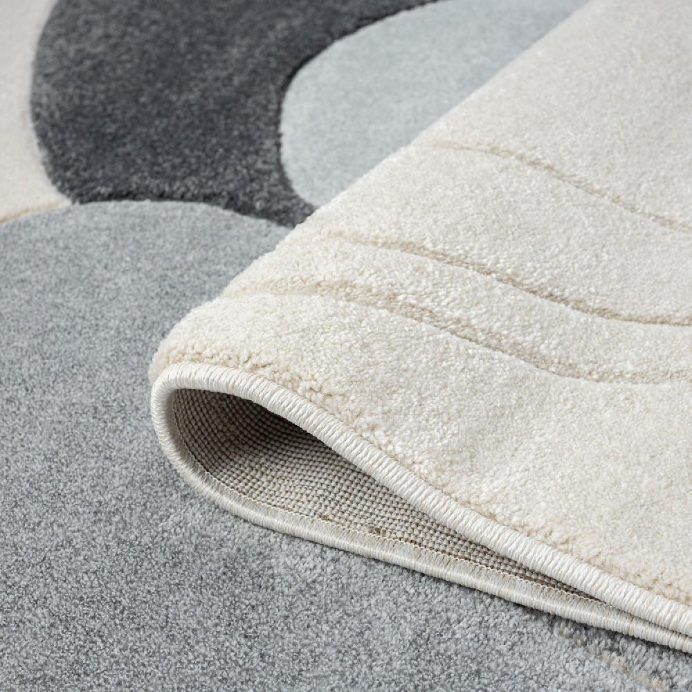Deco Tapis Tapis Salon & Chambre Bohème Aesthetic Gris Et Bleu