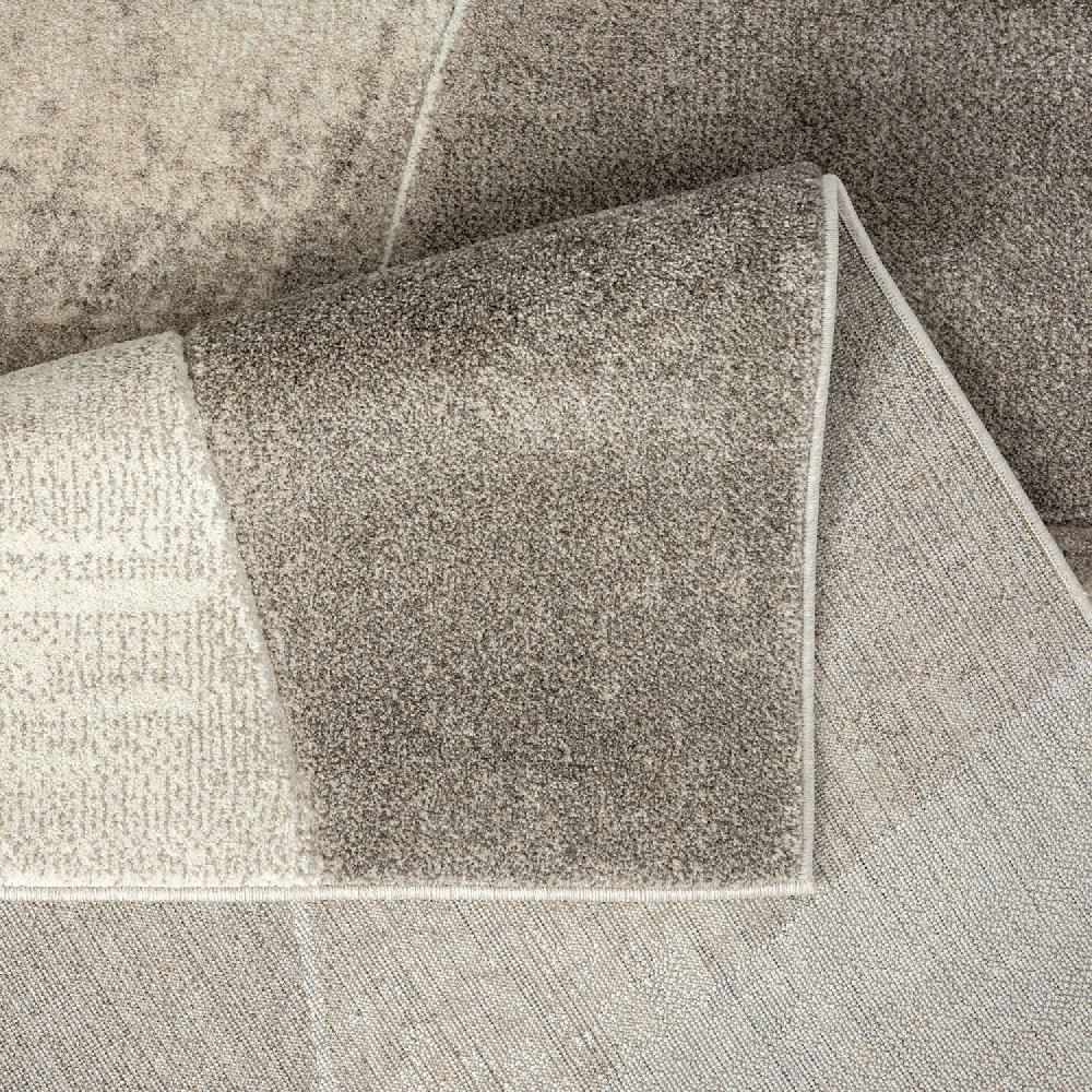 Deco Tapis Tapis Salon & Chambre Géométrique Beige Et Taupe