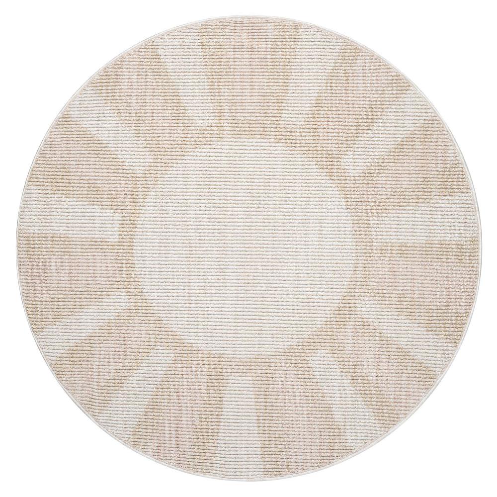 deco tapis Tapis Sunny laineux relief Beige et Rose