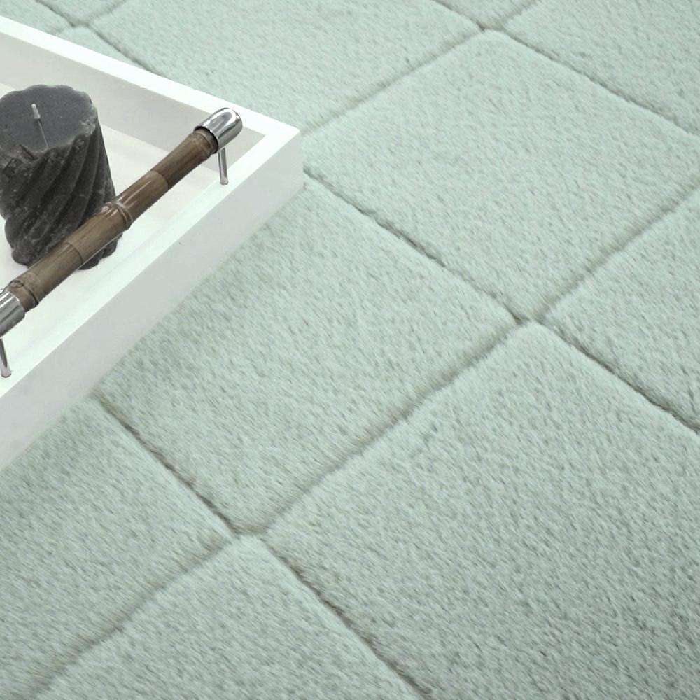 Deco Tapis Tapis Super Doux à Motif Losanges En Relief