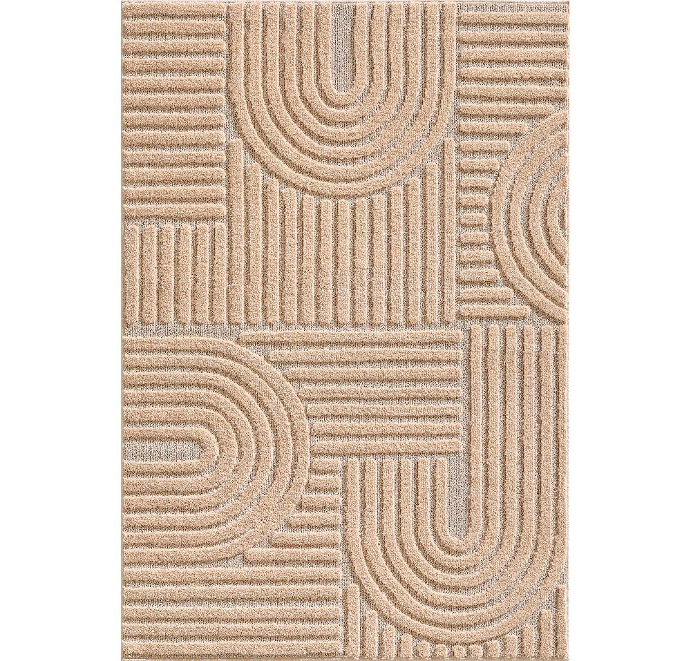 deco tapis Tapis Unicolore avec motifs effet relief