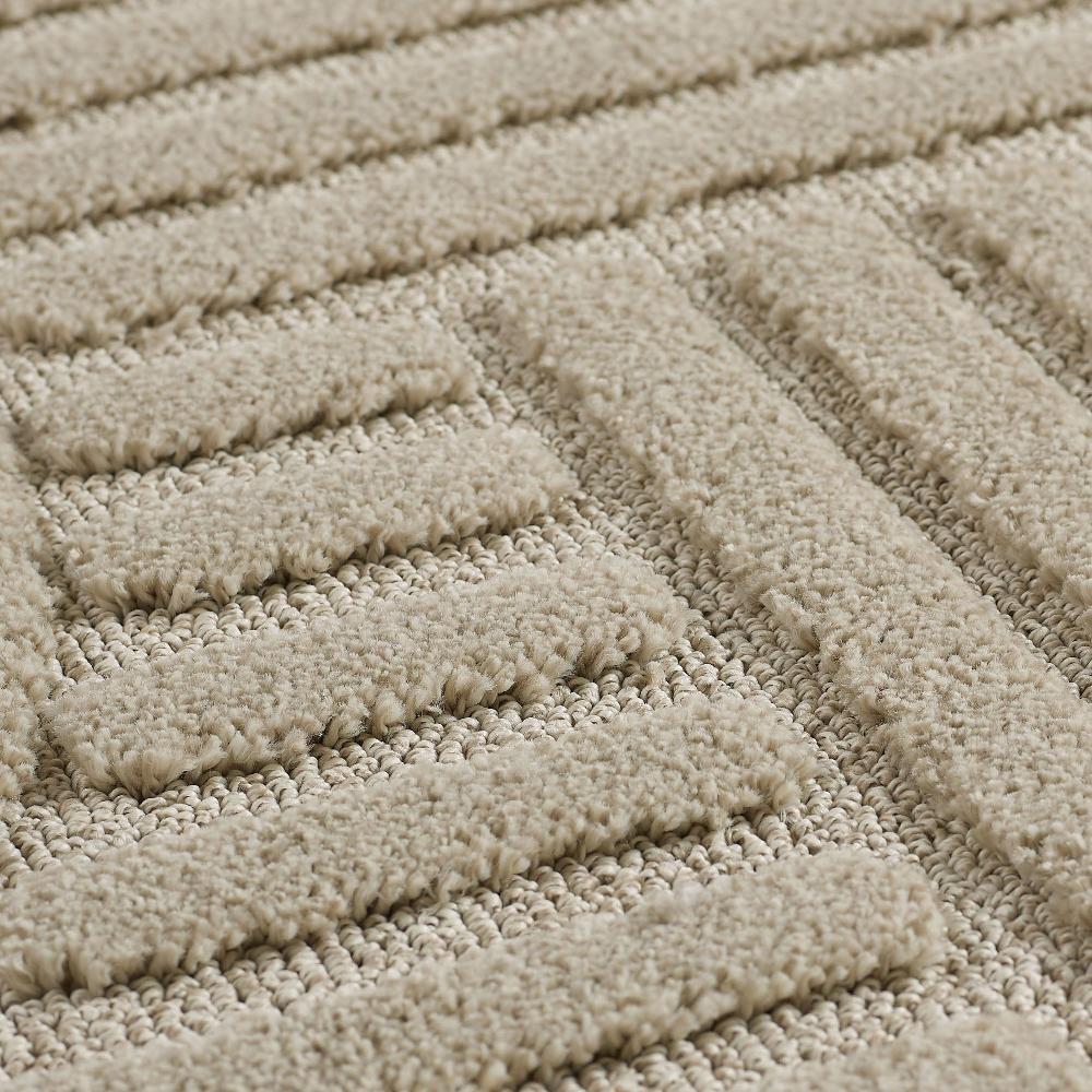 Deco Tapis Tapis Unicolore Avec Motifs Effet Relief