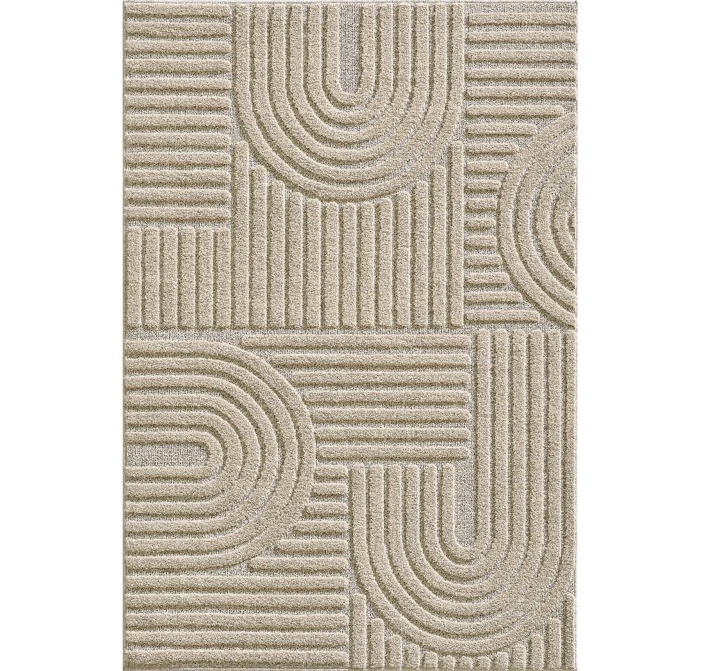 deco tapis Tapis Unicolore avec motifs effet relief