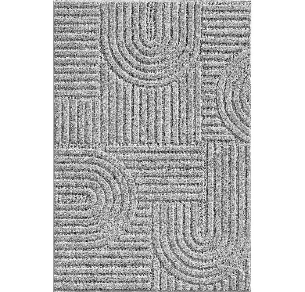 deco tapis Tapis Unicolore avec motifs effet relief