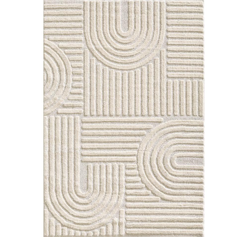 deco tapis Tapis Unicolore avec motifs effet relief
