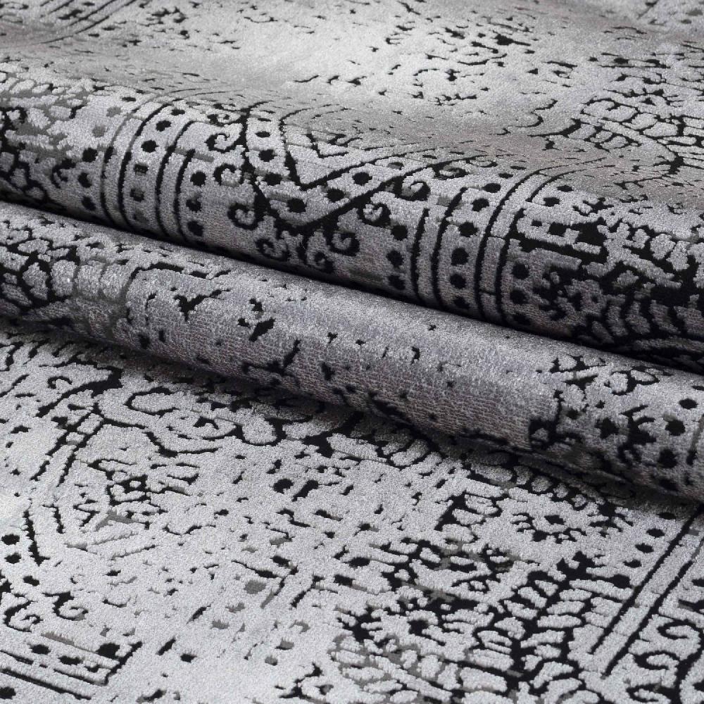 Deco Tapis Tapis Vintage Oriental Aspect Viscose Gris
