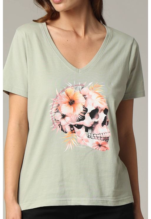 Deeluxe T-shirt TROPISKULL