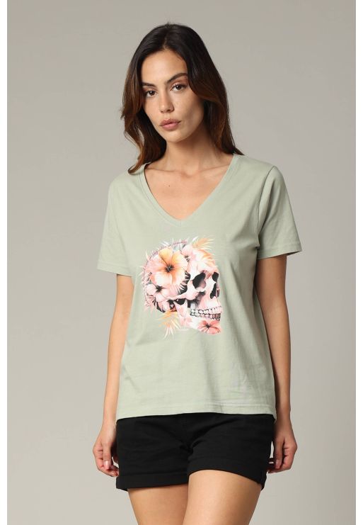 deeluxe T-shirt TROPISKULL