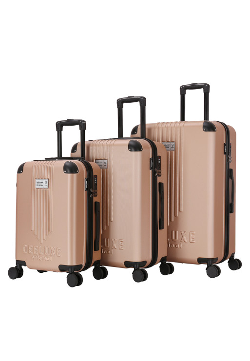 deeluxe Set de 3 valises 4 roues ABS - CITYVIEW - DEELUXE