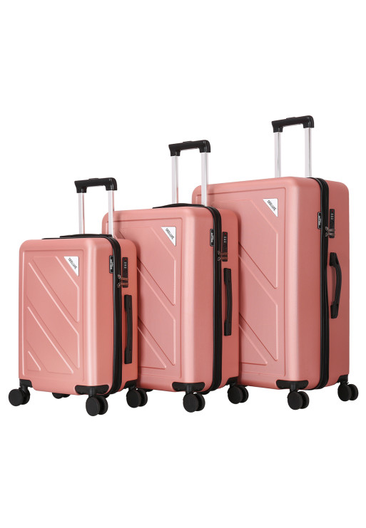 deeluxe Set de 3 valises 4 roues ABS - DOWNTOWN - DEELUXE
