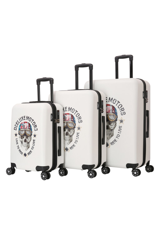 deeluxe Set de 3 valises 4 roues ABS - FREE SOUL - DEELUXE