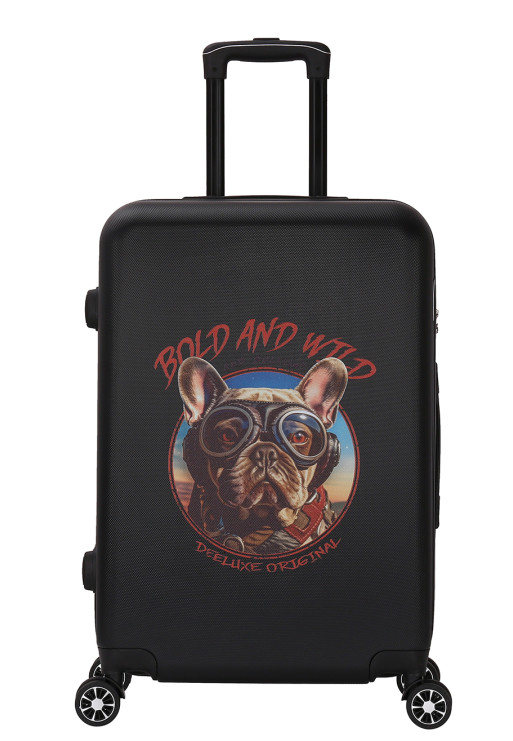 deeluxe Valise Cabine 4 roues 55cm ABS - DOGGY RIDER - DEELUXE