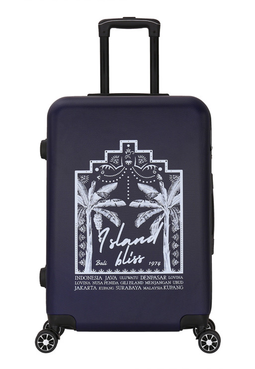 deeluxe Valise Grande taille 4 roues 75cm ABS - TROPICAL DREAM - DEELUXE