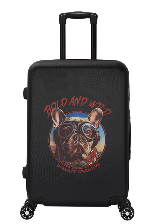 deeluxe Valise Moyenne 4 roues 65cm rigide - DOGGY RIDER - DEELUXE