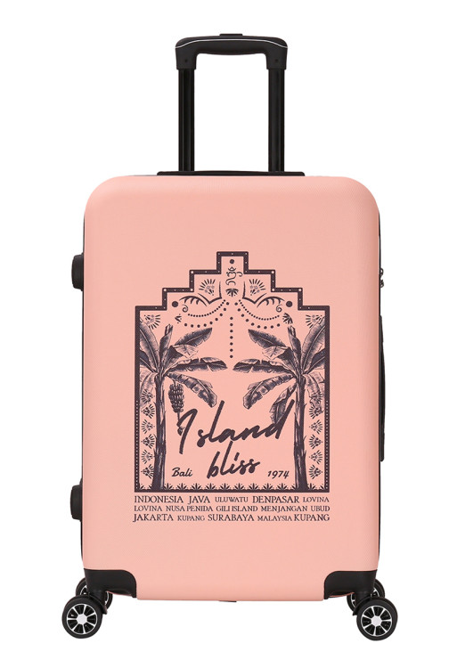 deeluxe Valise Moyenne 4 roues 65cm rigide - TROPICAL DREAM - DEELUXE
