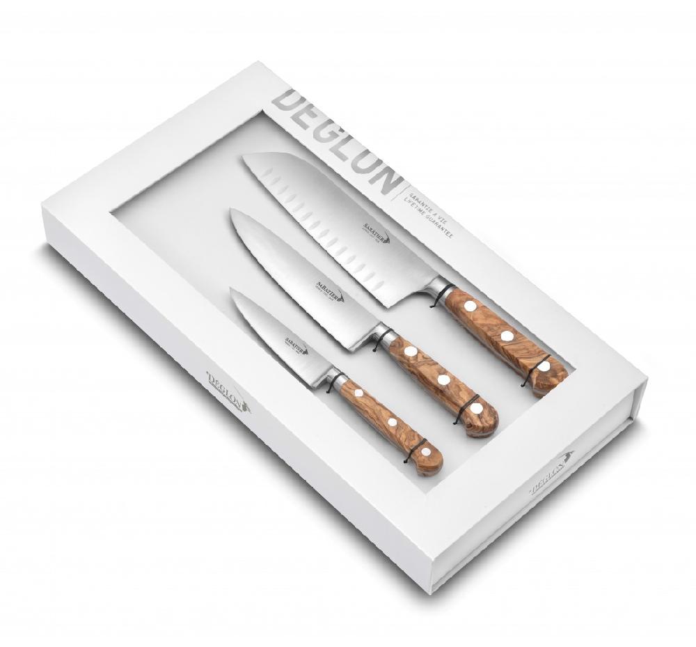 déglon COFFRET 3 PIECES SABATIER DEG® OLIVIER
