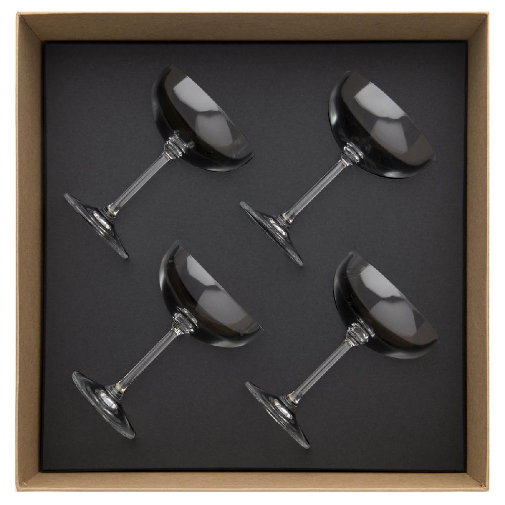 degrenne paris ANYTIME TRANSPARENT Coffret 4 coupes à Champagne 23 cl