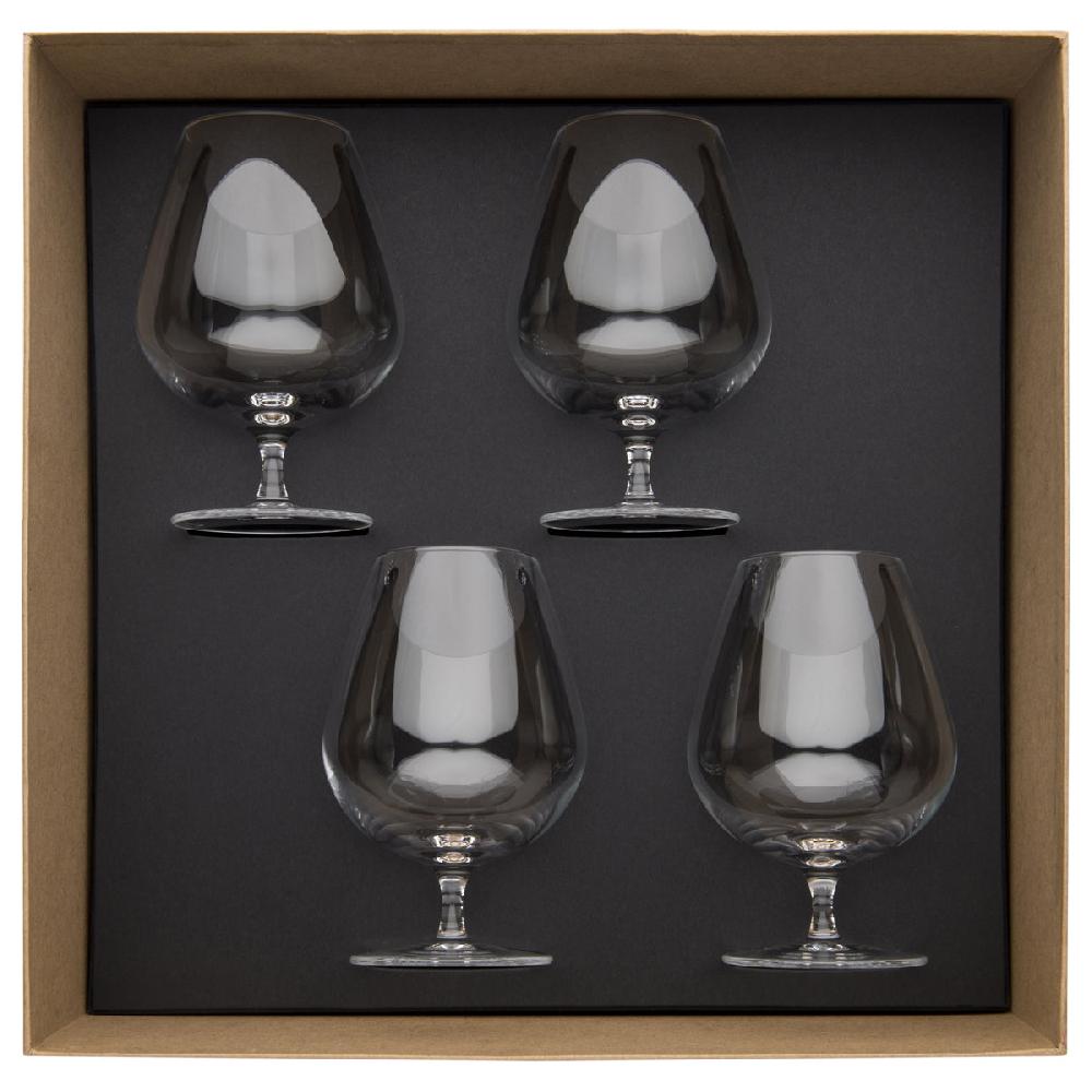 degrenne paris ANYTIME TRANSPARENT Coffret 4 verres à Cognac 61 cl