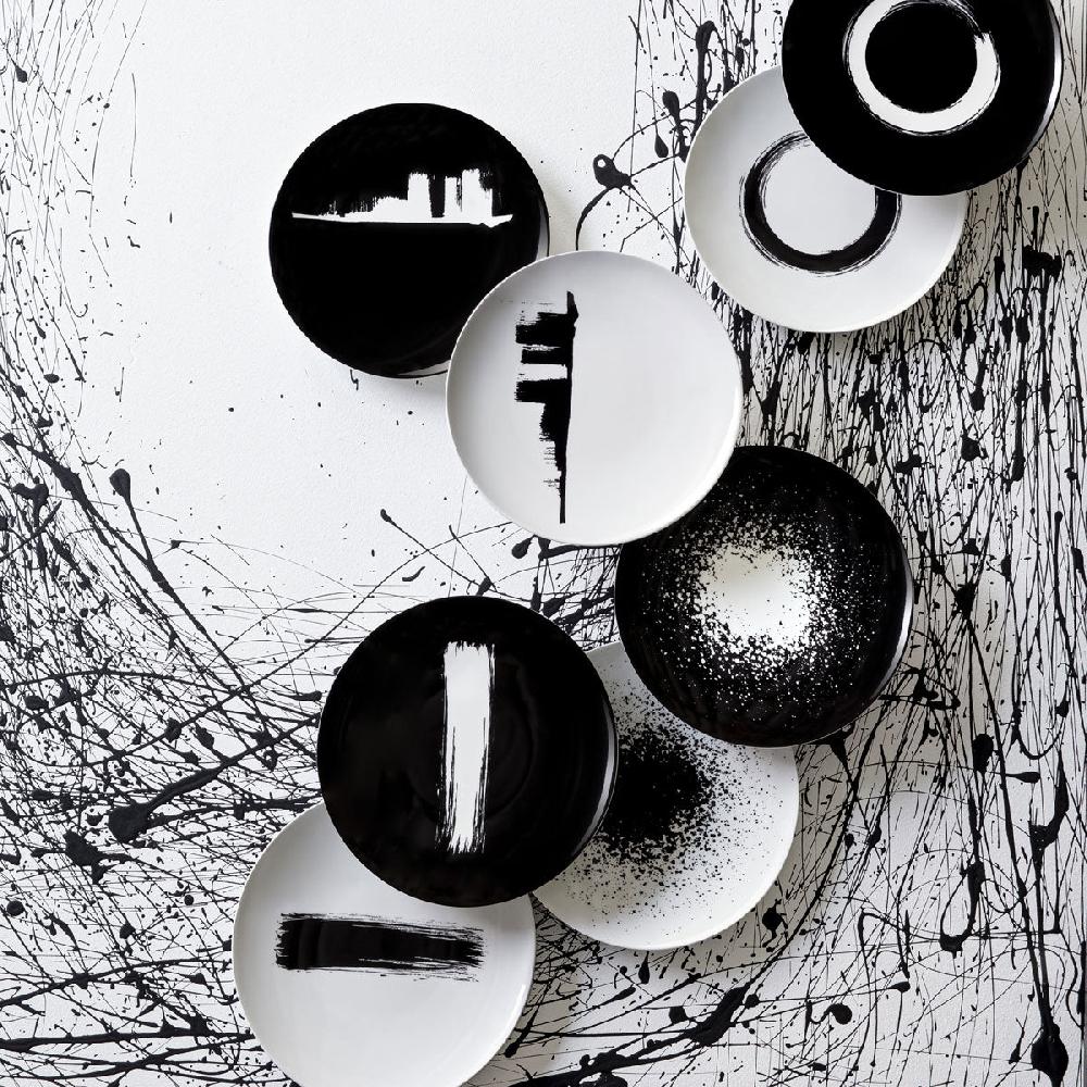 Degrenne Paris ARTY CREATION BLANC Coffret 6 Assiettes à Dessert 20 Cm