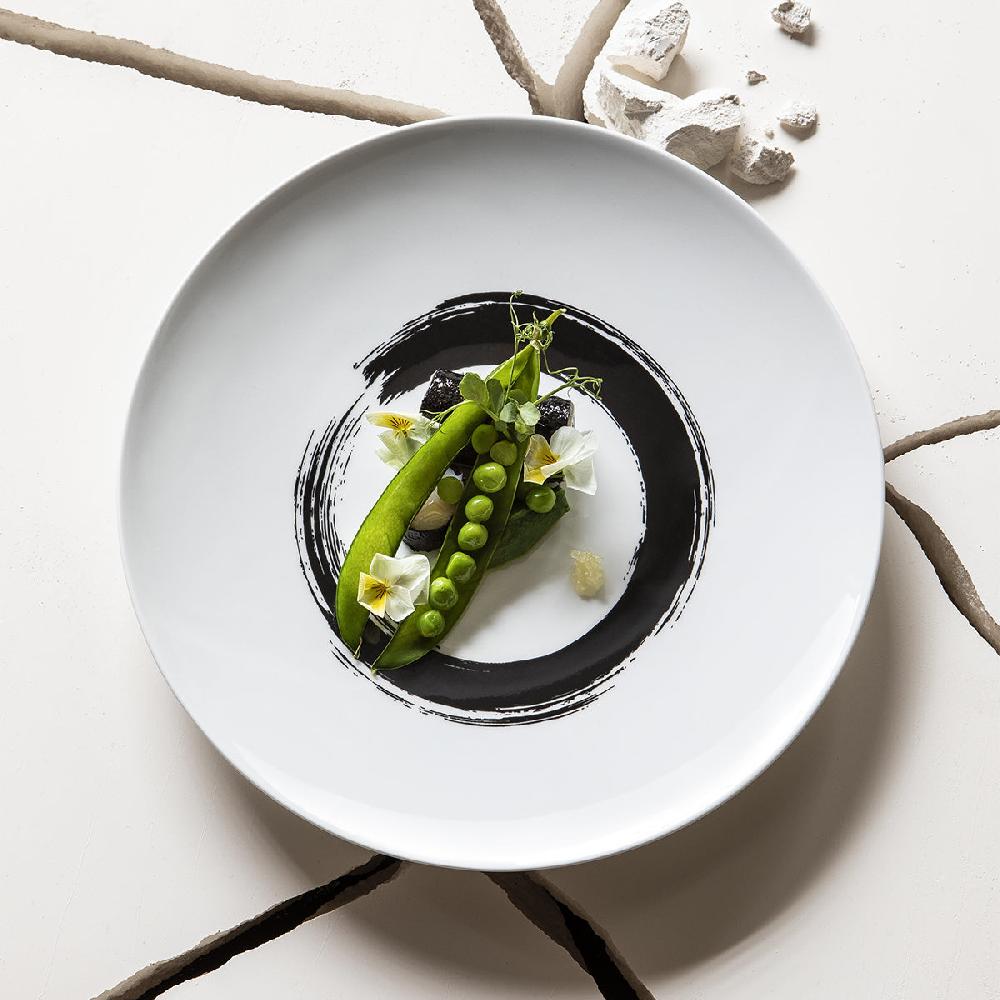 Degrenne Paris ARTY CREATION BLANC Coffret 6 Assiettes à Dessert 20 Cm