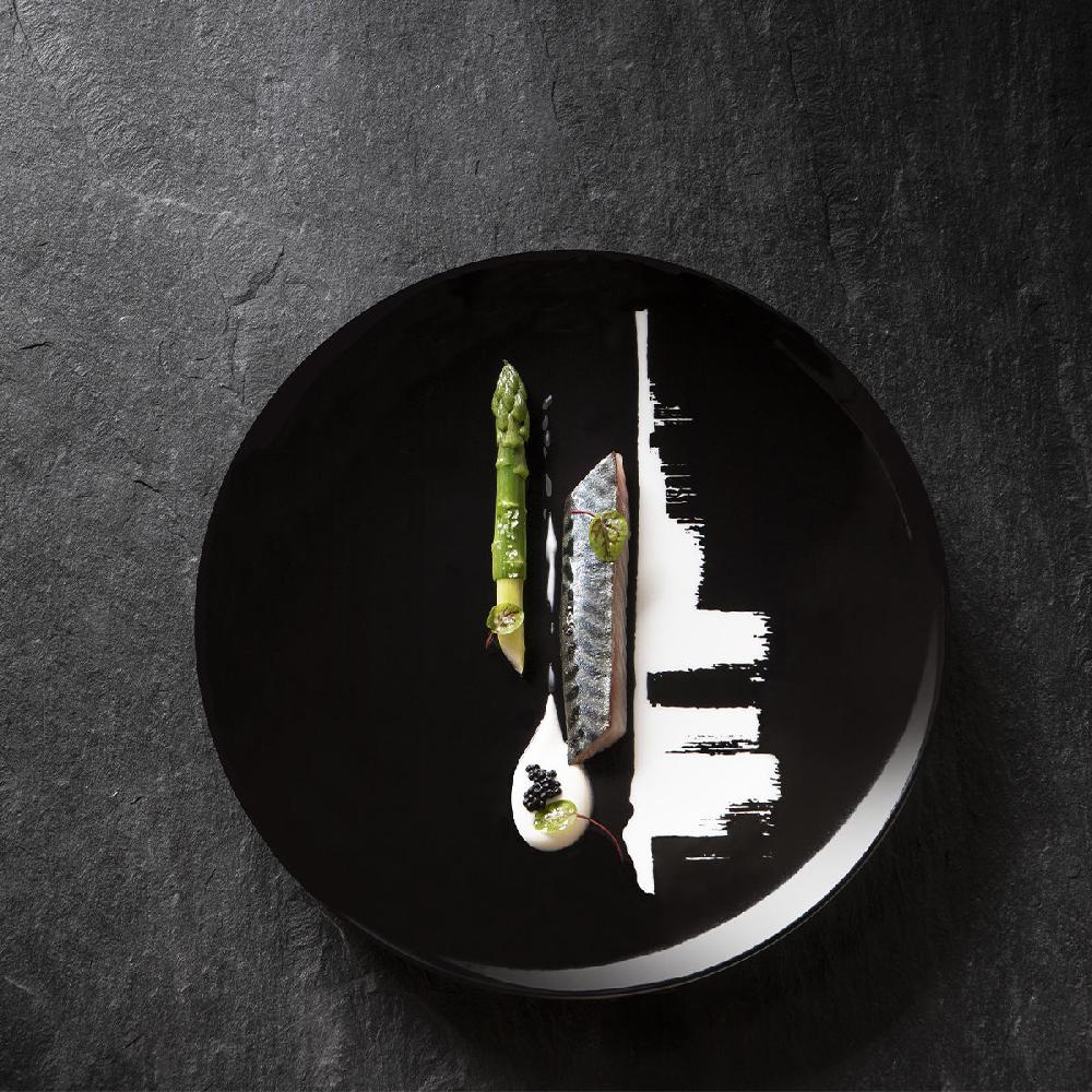 Degrenne Paris ARTY CREATION NOIR Coffret 6 Assiettes à Dessert 20 Cm