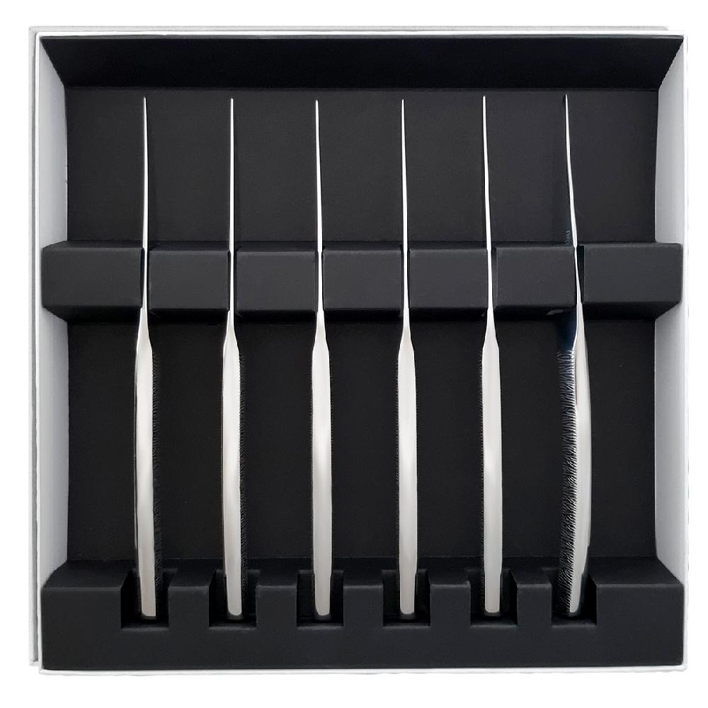 Degrenne Paris ASTREE CISELE MIROIR Coffret 6 Couteaux à Steak