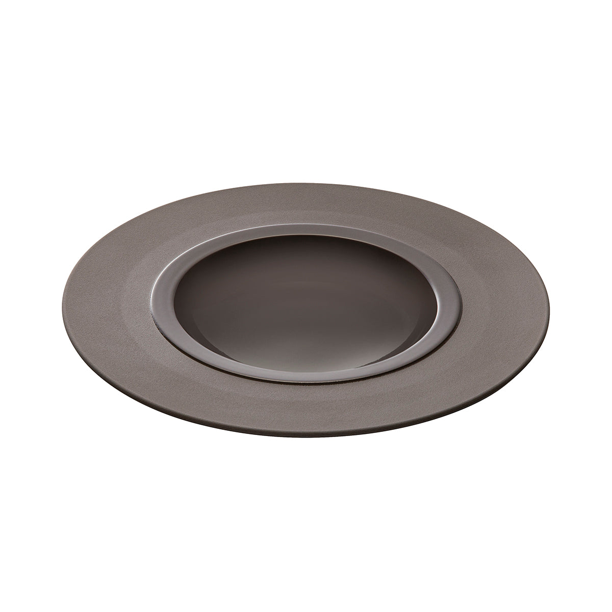 degrenne paris BAHIA BASALTE Assiette gourmet grand bassin 26 cm