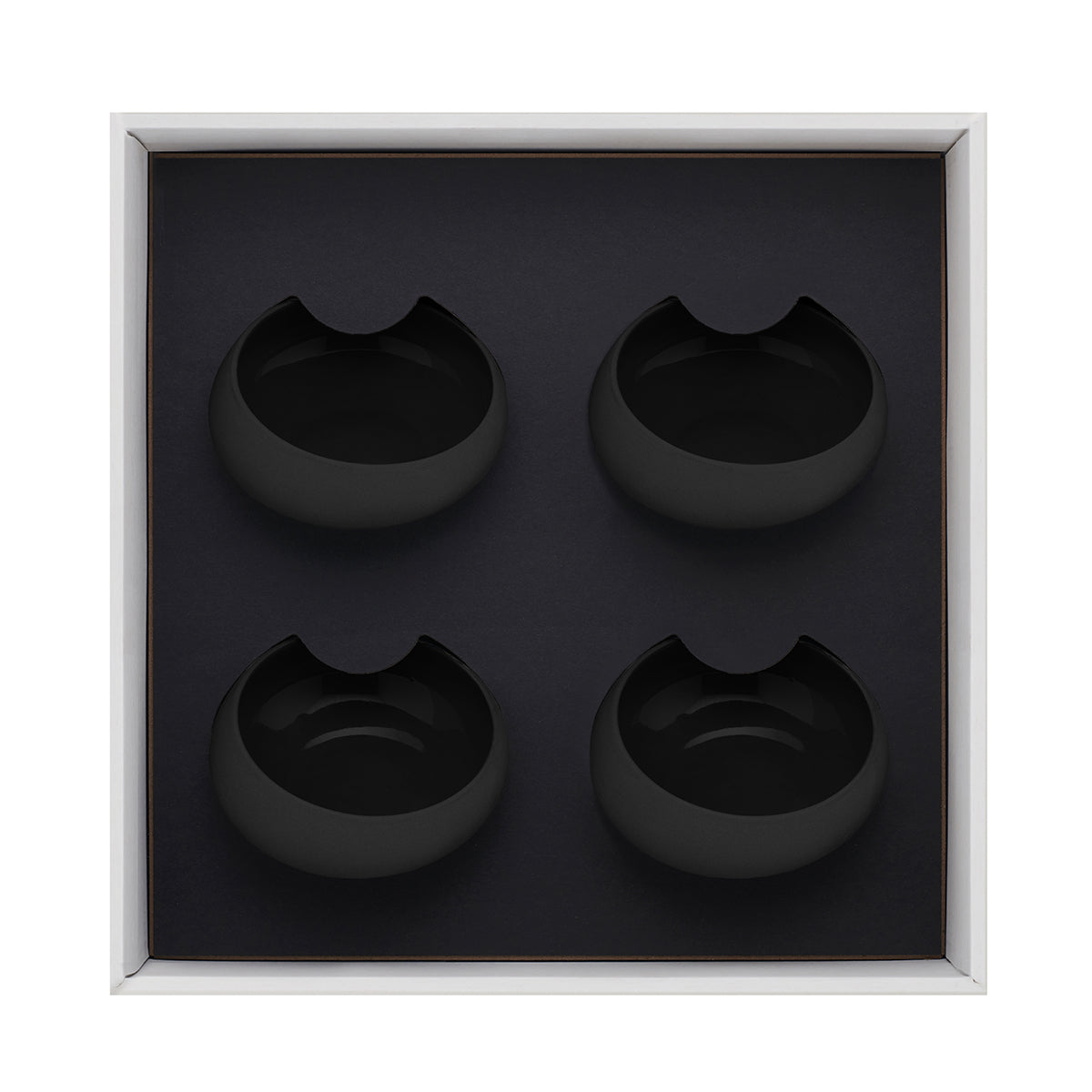 degrenne paris BAHIA ONYX Coffret 4 cocottes biseautées 30 cl