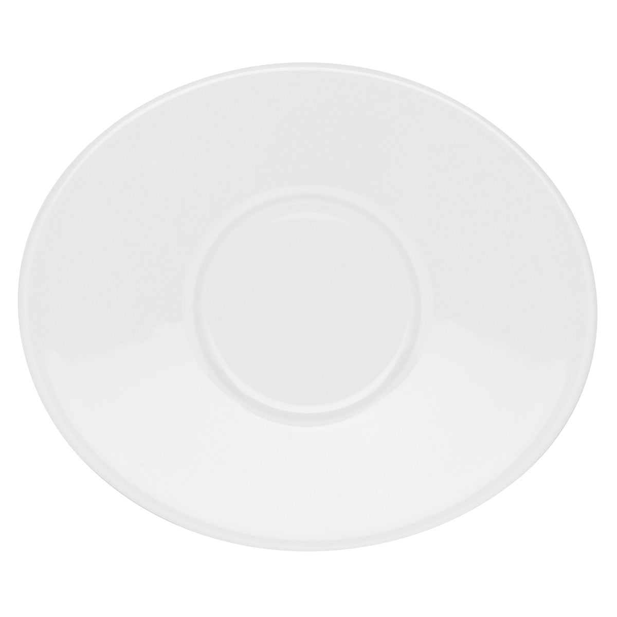 degrenne paris BOREAL BLANC soucoupe à thé ovale 16.5x14 cm