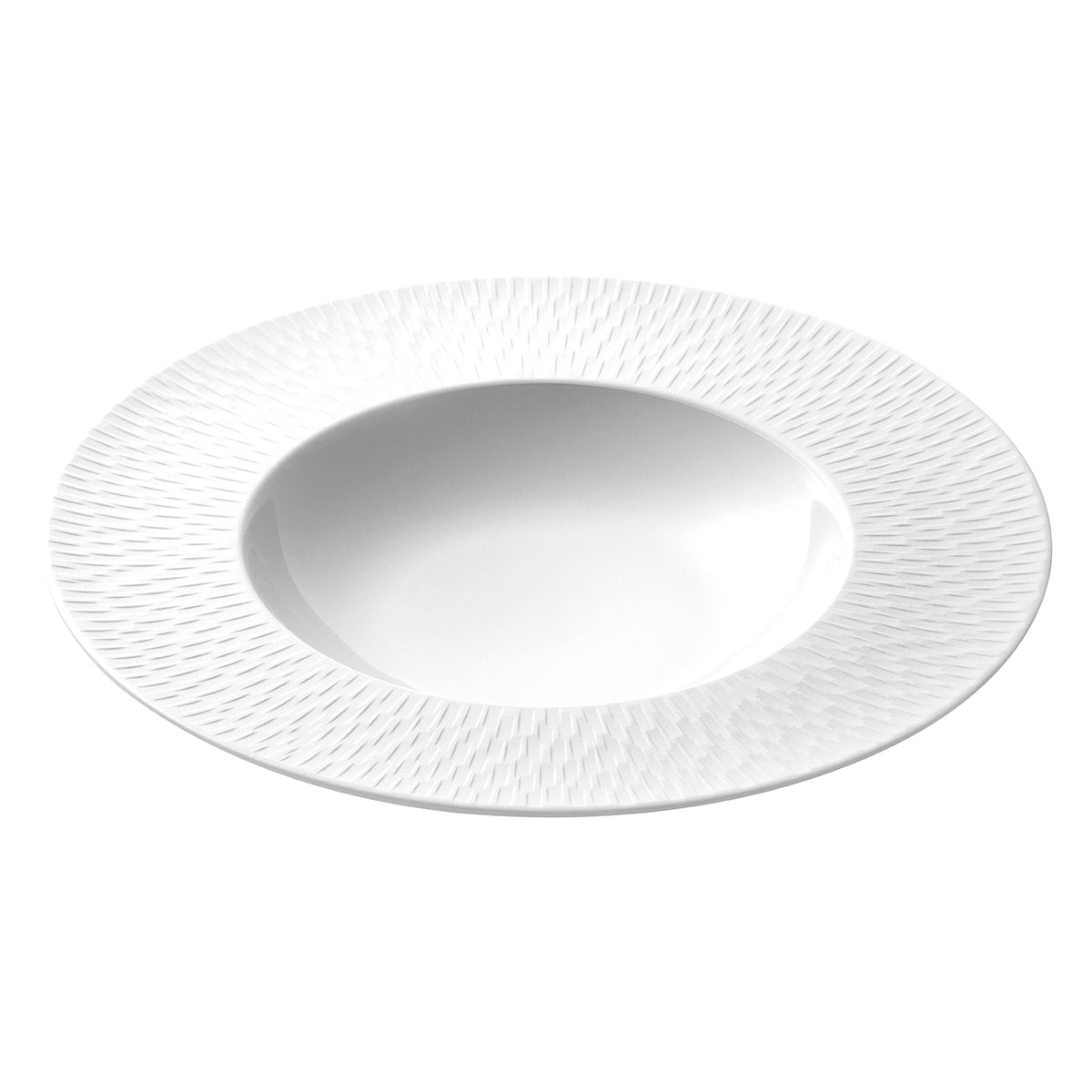 Degrenne Paris BOREAL SATIN BLANC Assiette Creuse à Aile 29 Cm