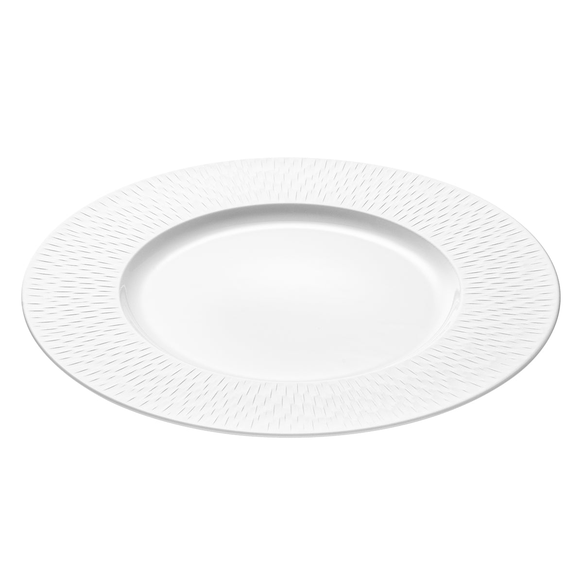 Degrenne Paris BOREAL SATIN BLANC Assiette De Présentation 33 Cm