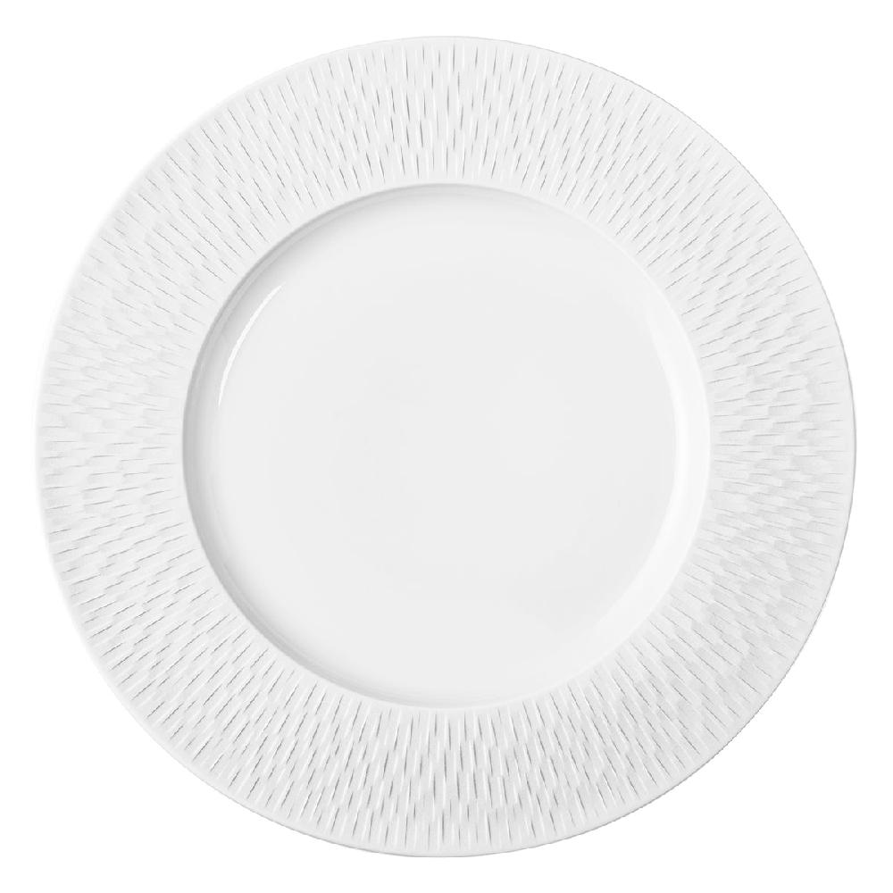 degrenne paris BOREAL SATIN BLANC Assiette de présentation 33 cm