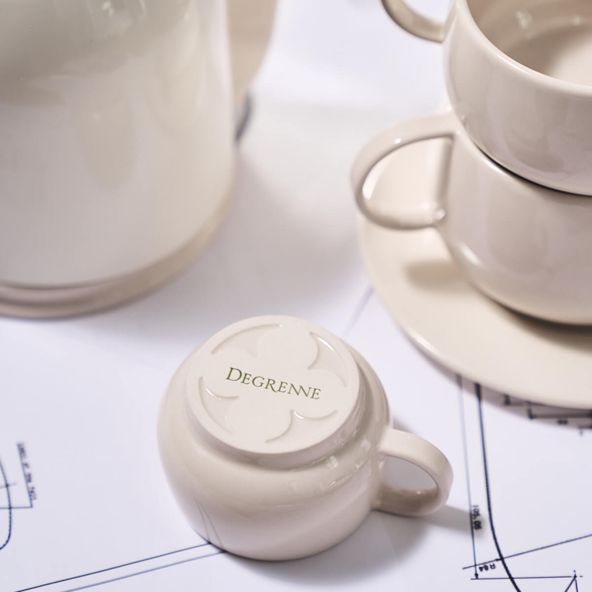 Degrenne Paris CAFETERIE EMPILEO ROSE NUDE Tasse à Café/expresso 10 Cl