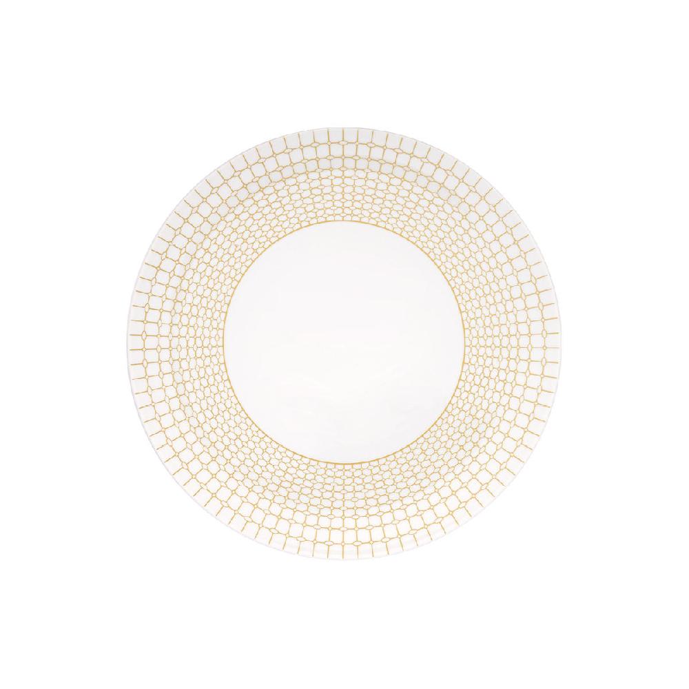 degrenne paris COURONNE DORE Assiette de présentation 32 cm