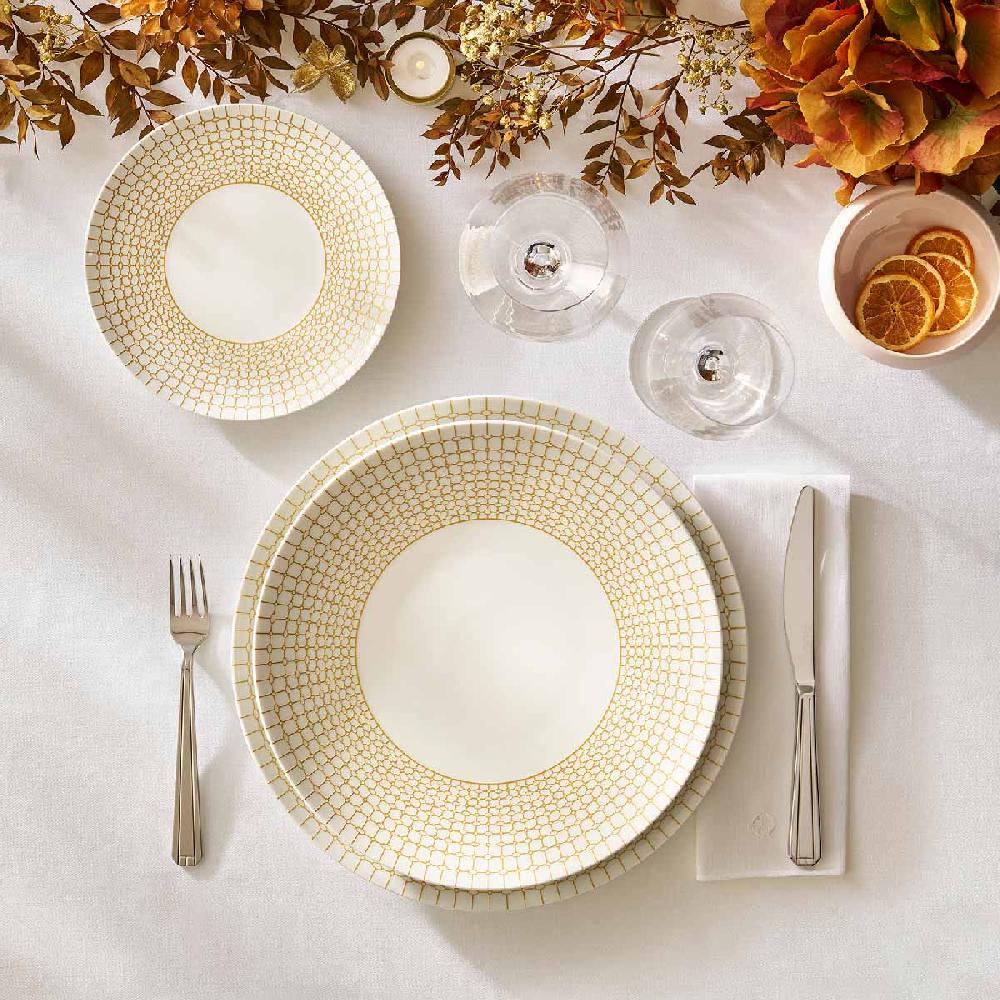 Degrenne Paris COURONNE DORE Assiette Coupe 24 Cm