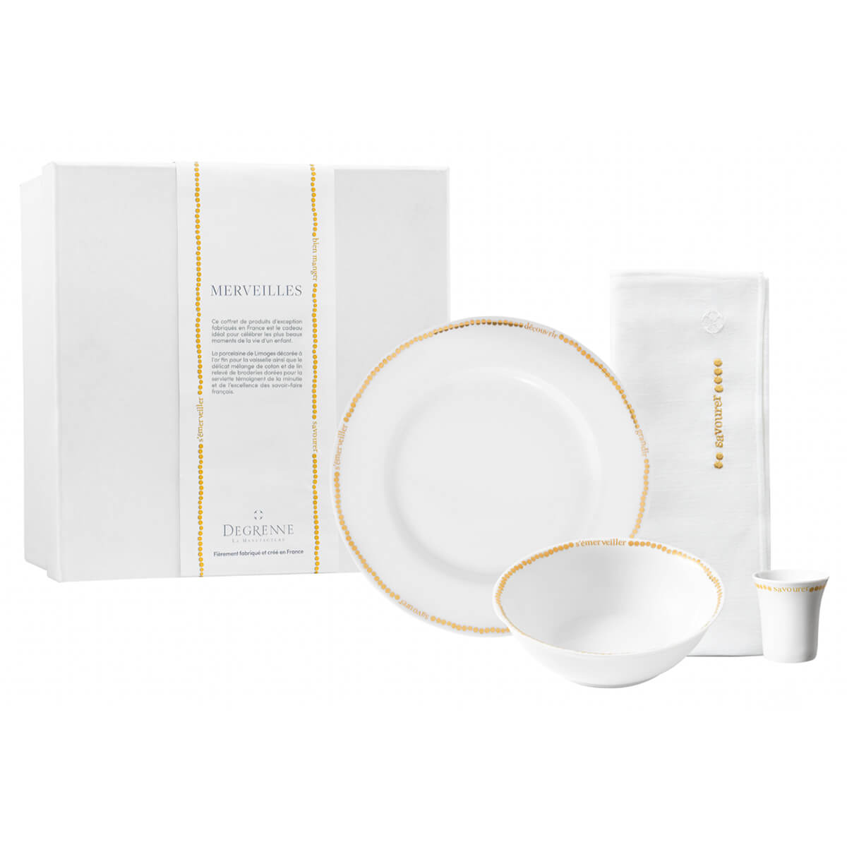 degrenne paris MERVEILLES Coffret vaisselle