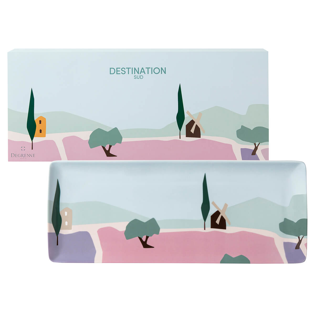 degrenne paris DESTINATION SUD Plat à cake 40 x 16 cm