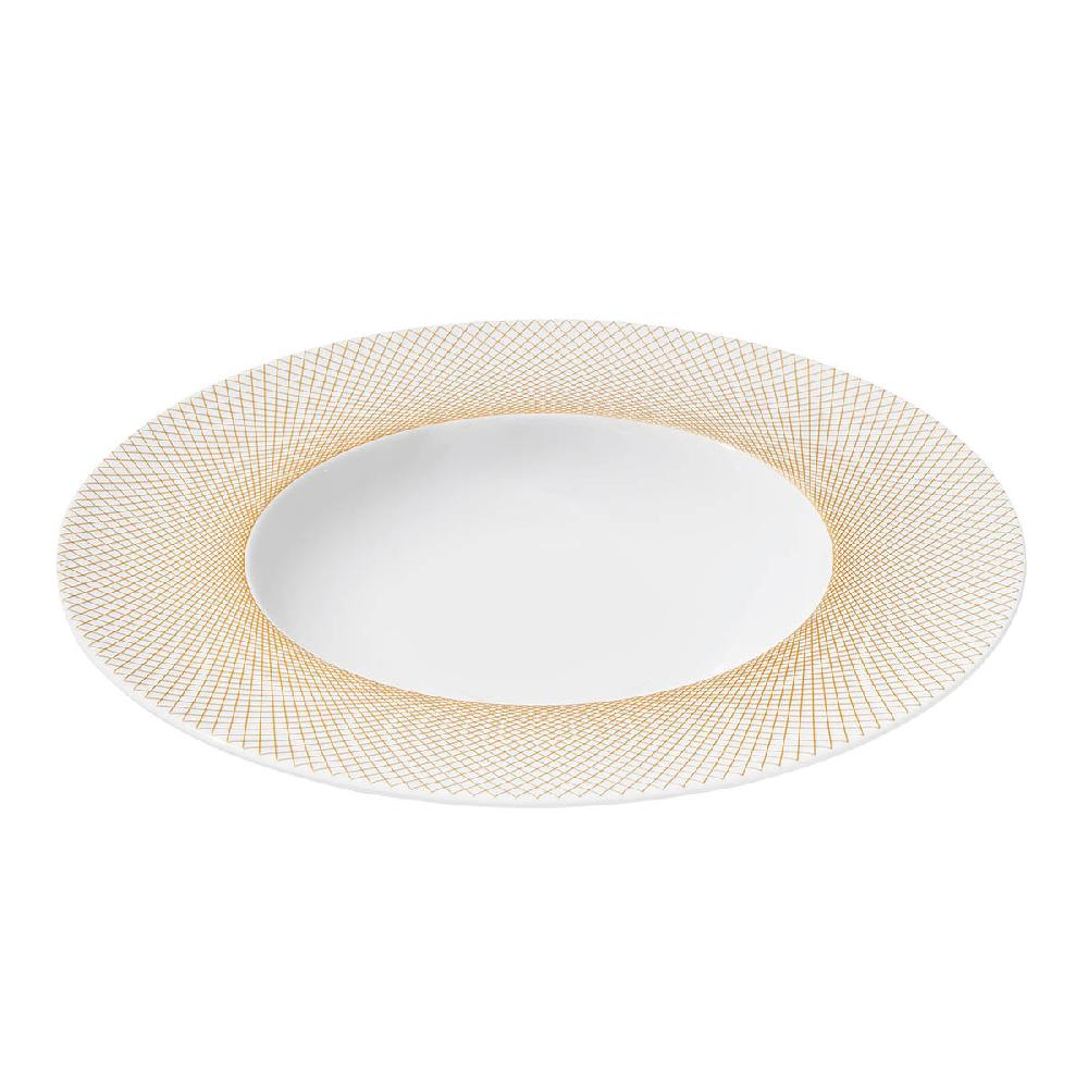 Degrenne Paris GRAPHIQUE CLASSIQUE DORE Assiette à Pâtes 29 5cm