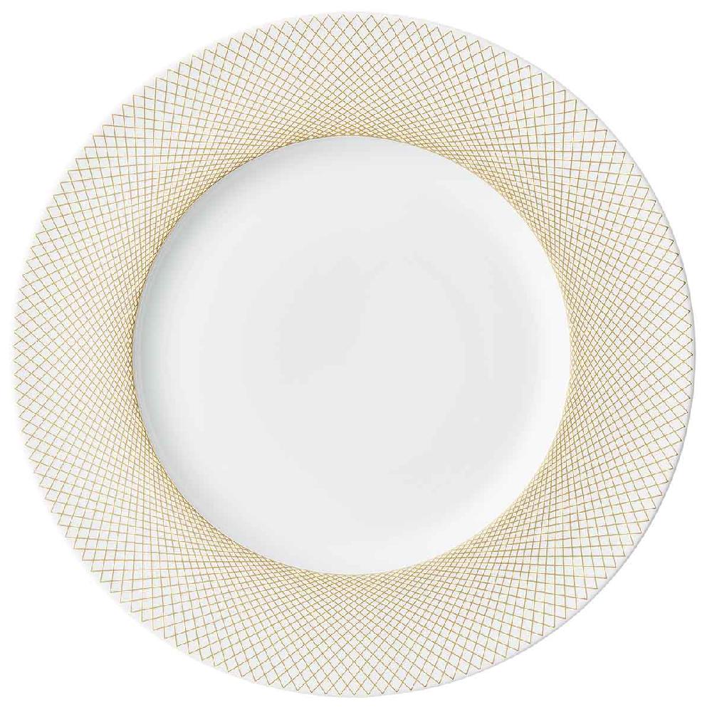 degrenne paris GRAPHIQUE CLASSIQUE DORE Assiette de présentation 32 5cm