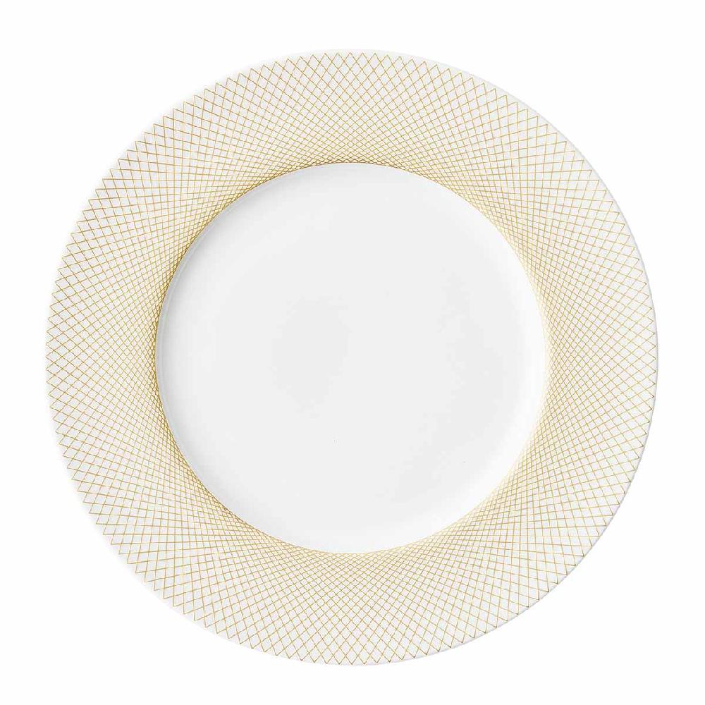 degrenne paris GRAPHIQUE CLASSIQUE DORE Assiette plate 28 5cm