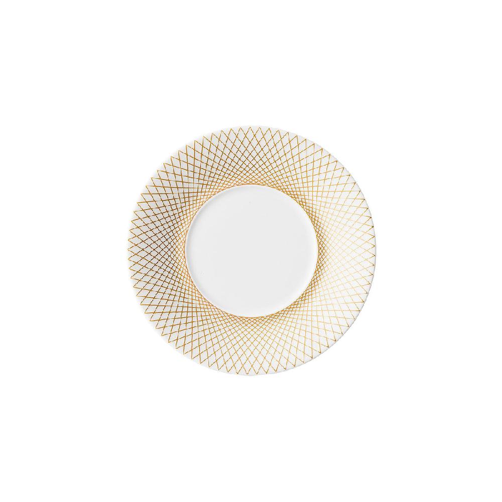 degrenne paris GRAPHIQUE CLASSIQUE DORE Soucoupe lungo 15 8cm