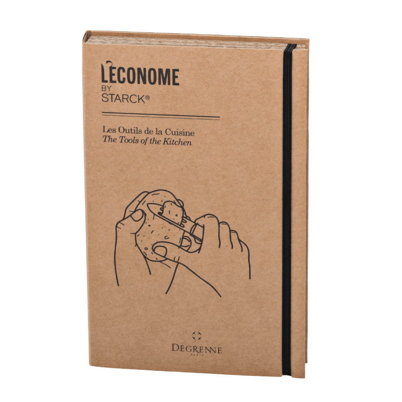 Degrenne Paris L'ECONOME STARCK Pack 4 Pièces Économe/Couteau Bec Oiseau/Couteau Office/Flexiconome