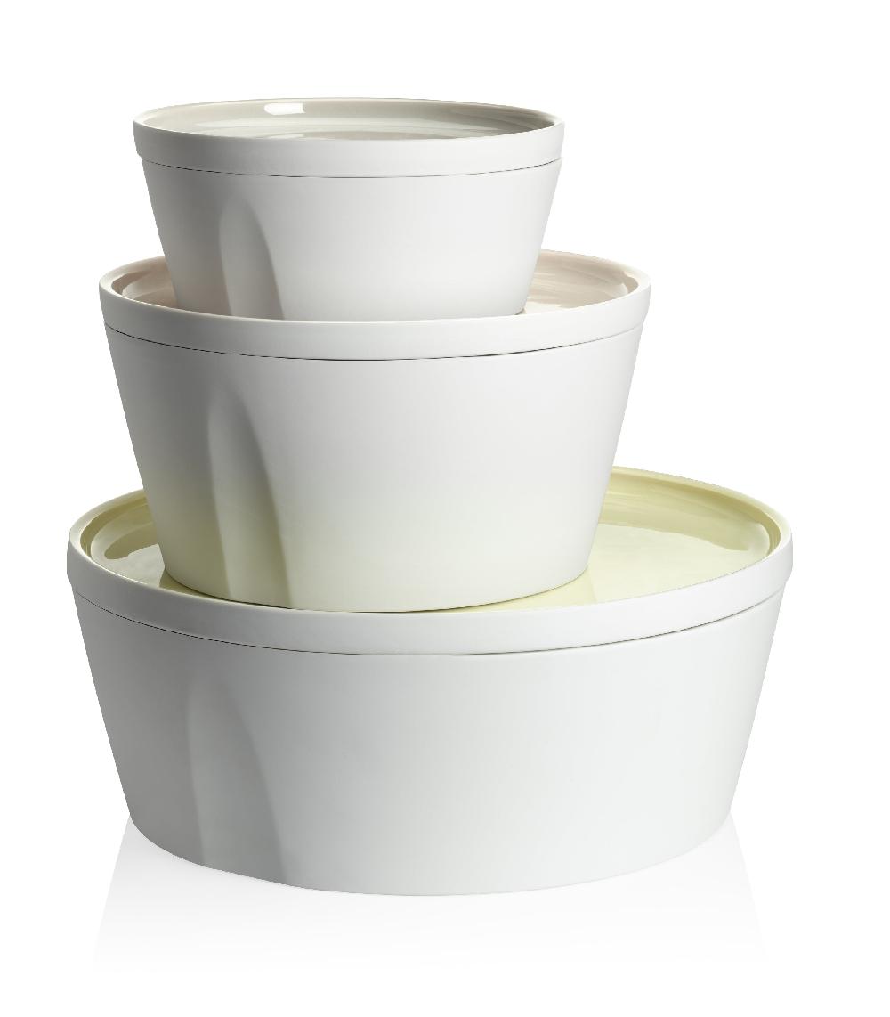 Degrenne Paris LA VAISSELLE DE L'ECONOME ARTICHAUT VERT Coffret Bol Droit Et Assiette 24 Cm