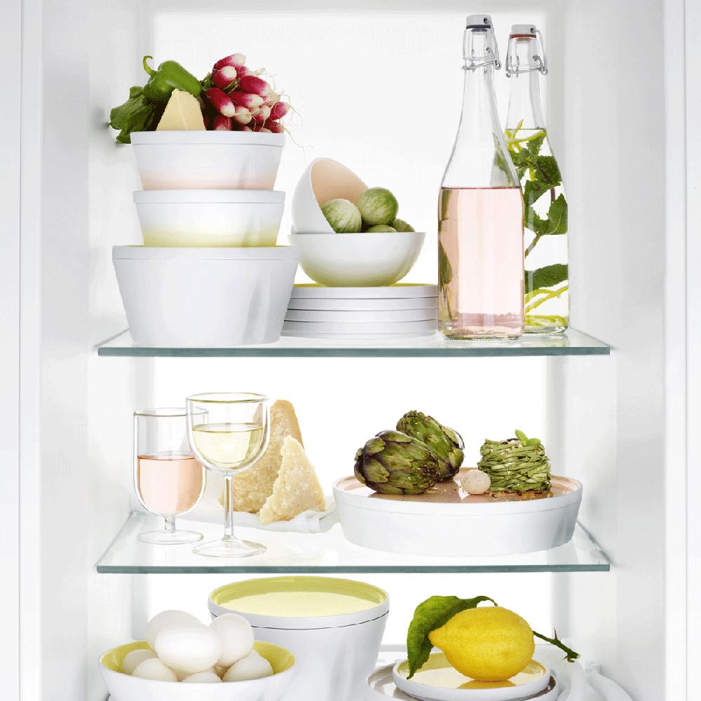 Degrenne Paris LA VAISSELLE DE L'ECONOME RADIS ROSE Coffret Bol De Service Et Assiette 24 Cm