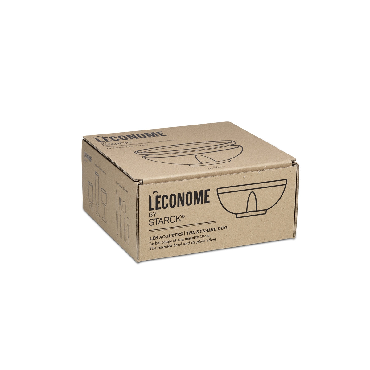 Degrenne Paris LA VAISSELLE DE L'ECONOME RUTABAGA Coffret Bol Coupe Et Assiette 18 Cm