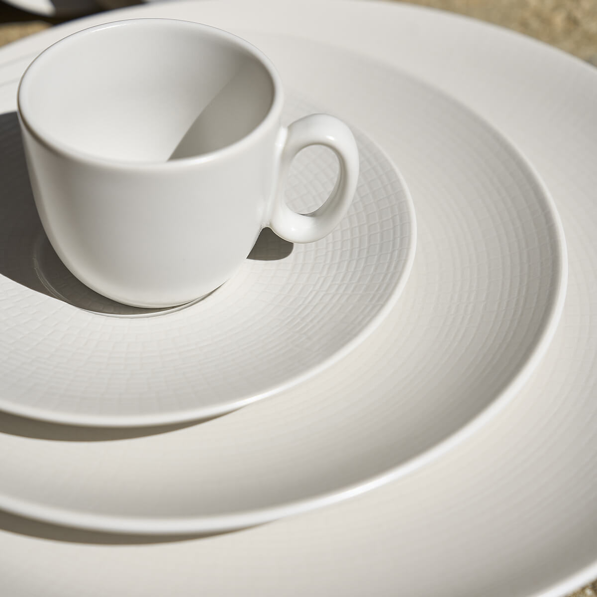 Degrenne Paris MODULO NATURE KAOLIN Assiette à Dessert 21 Cm