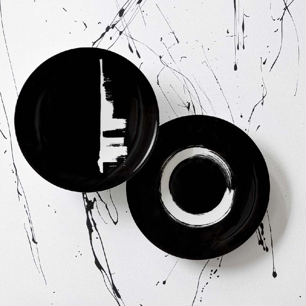 Degrenne Paris MODULO NOIR ARTY CREATION Assiette 29 Cm